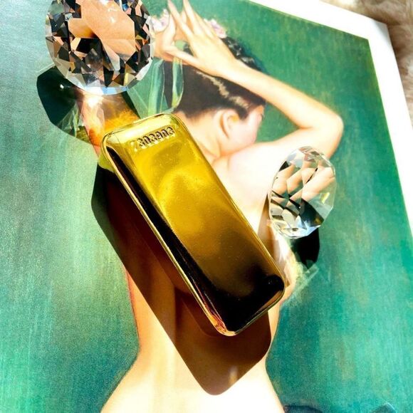 ♥️ Gold Bar Bottle Opener (24k Gold Plated),heavy. Made in Germany, ca 1960s - Picture 9 of 13